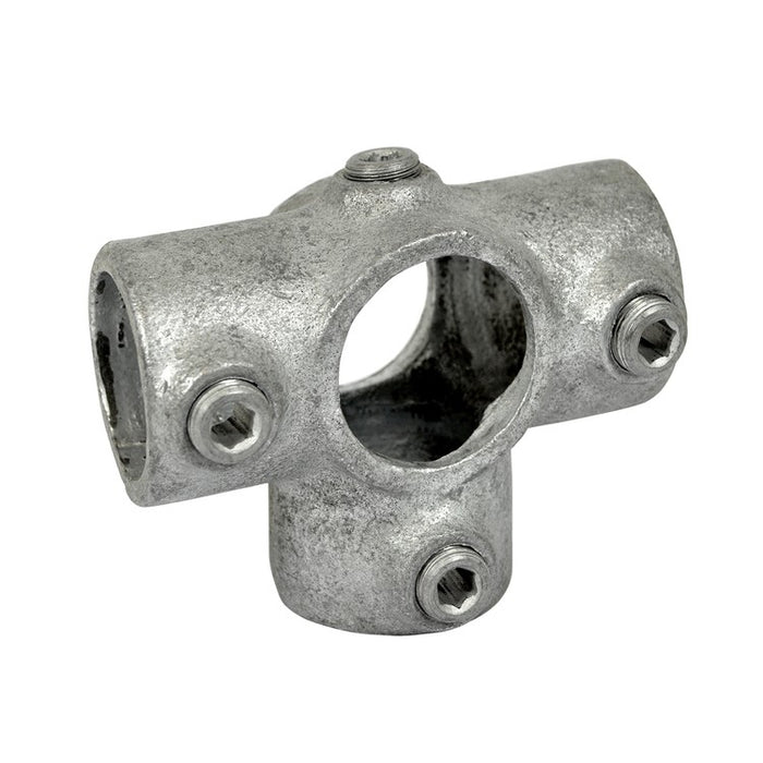 Rohrverbinder aus Stahl Dreiweg-T-Stück Ø 48,3 mm