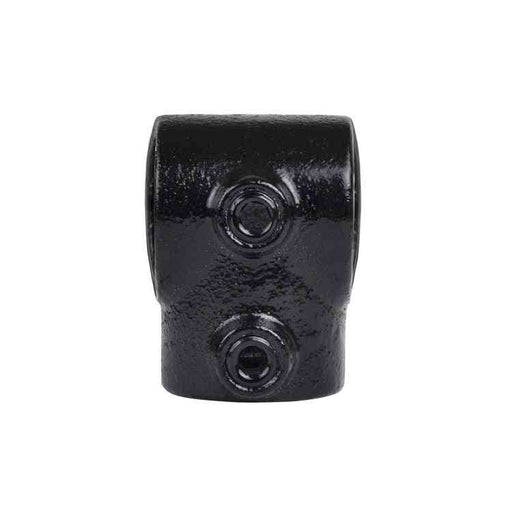 Rohrverbinder  Schwarz T-Stück kurz, aus Stahl mit Pulverbeschichtung, ohne Rohr  Ø 33,7 mm